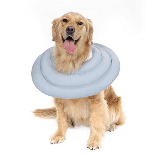 GAGABODY Hundekegel für große Hunde, weiches Hunde-Donut-Halsband für kleine Hunde, mittelgroße Hunde und Katzen, bequemes Hundehalsband, verstellbarer Halsumfang und wasserdicht. von GAGABODY