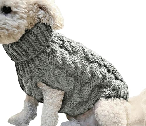 GAGALU Hundebekleidung für kleine und mittelgroße Hunde und Katzen, Winter-Rollkragen, warme Haustierkleidung, Größe 5-XL von GAGALU