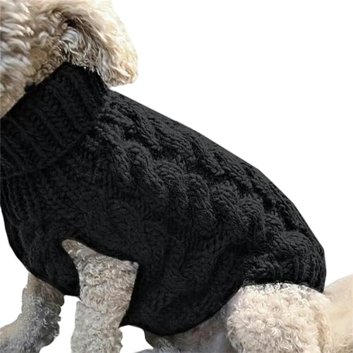 GAGALU Hundekleidung, Hundepullover für kleine, mittelgroße Hunde und Katzen, Winter-Rollkragen, warme Haustierkleidung, 1-S von GAGALU