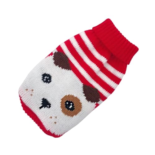 GAGALU Jersey de Perros Ropa De Perro De Invierno Ropa De Suéter De Navidad Cálido Ropa De Mascota-Perro Rojo-Metro von GAGALU