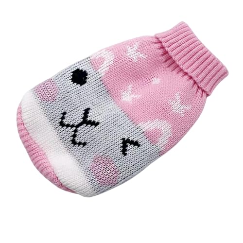 GAGALU Trikot de Perros Ropa De Perro De Invierno Ropa De Suéter De Navidad Cálido Ropa De Mascota-Conejo Rosa-XL von GAGALU