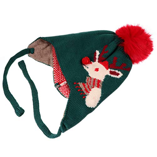 GALPADA 1stk Baby-weihnachtsmütze Strickmütze Mit Bommel Mein Erster Rentierhut Weiche Warme Mütze Weihnachtsmütze Mit Ohrenklappen Neuheit Weihnachtsmütze Weihnachten Samt Kind Babymütze von GALPADA