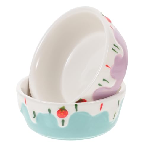 GALPADA 2Stücke Keramik Futternapf für Hamster und Kleintiere Splash Design Sicher für Meerschweinchen Chinchillas mit Rutschfestem Boden für Haustierkäfige GALPADA 2Stücke Keramik Futternapf für Hamster und Kleintiere Splash Design Sicher für Meerschweinchen Chinchillas mit Rutschfestem Boden für Haustierkäfige von GALPADA