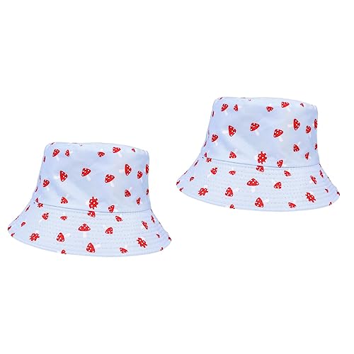 GALPADA 2st Hut -eimerhut Fischerhut Für Damen Fischerhüte Für Damen Strandhut Warm Bucket Hats Für Damen Eimerhut Mit Gesicht Trend Reisen Sonnenhut von GALPADA