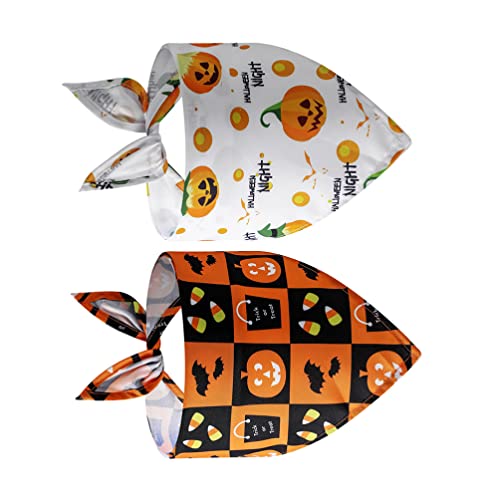 GALPADA Haarbandanas 2 Pack Halloween Dog Bandana Reversible Dreieck Bibs Schalzubeh?r von GALPADA