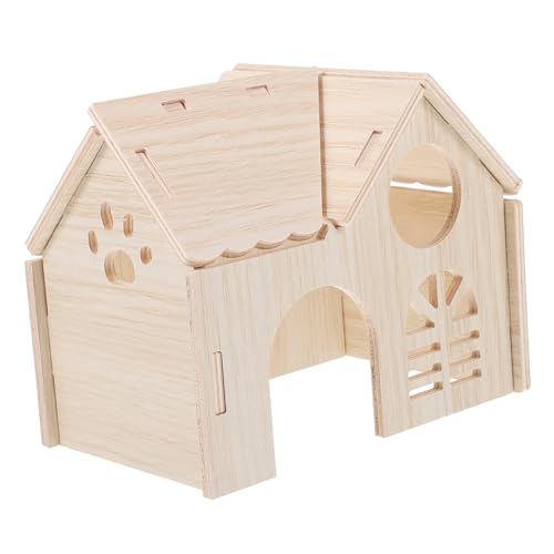 GALPADA Hamster Versteck aus Holz Gemütliches Schlafhaus für Zwerghamster Rennmäuse und Kleine Haustiere Langlebig und Verstecken und Entspannen Multifunktional als Tunnelspielzeug GALPADA Hamster Versteck aus Holz Gemütliches Schlafhaus für Zwerghamster Rennmäuse und Kleine Haustiere Langlebig und Verstecken und Entspannen Multifunktional als Tunnelspielzeug von GALPADA