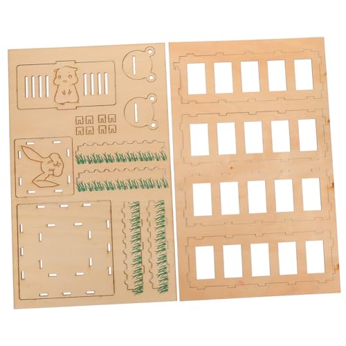 GALPADA Kaninchenfutterstation aus Holz Einstellbarer Futterspender für Kleintiere für Frisches Heu und Alfalfa und Langlebig Geeignet für Chinchillas und Meerschweinchen GALPADA Kaninchenfutterstation aus Holz Einstellbarer Futterspender für Kleintiere für Frisches Heu und Alfalfa und Langlebig Geeignet für Chinchillas und Meerschweinchen von GALPADA
