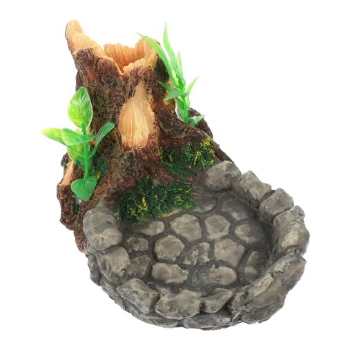 GALPADA Reptilien Futterschale aus Resin Wassernapf für Schildkröten und Eidechsen und für Terrarien und Aquarien mit Natürlichem Design für Füttern und Trinken GALPADA Reptilien Futterschale aus Resin Wassernapf für Schildkröten und Eidechsen und für Terrarien und Aquarien mit Natürlichem Design für Füttern und Trinken von GALPADA