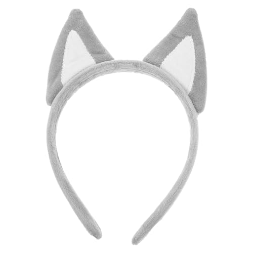 GALPADA Schäferhund-Ohren-Stirnbänder Niedliche Hundeohren Haarband Make-Up Waschendes Gesicht Haarreifen Welpenkostüm Haar-Accessoires Für Halloween Tierparty Cosplay von GALPADA