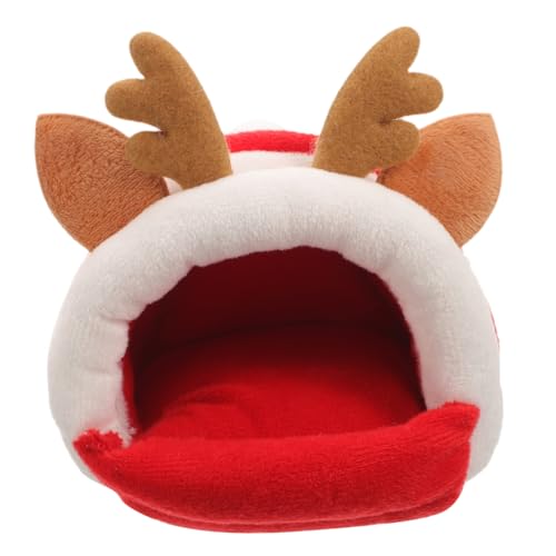 GALPADA Warmes Hamsterbett mit Weihnachts Design Kleines Nest aus Atmungsaktivem Material Geeignet als Schlafplatz und Versteck für Chinchillas Hamster und Kleintiere im Winter GALPADA Warmes Hamsterbett mit Weihnachts Design Kleines Nest aus Atmungsaktivem Material Geeignet als Schlafplatz und Versteck für Chinchillas Hamster und Kleintiere im Winter von GALPADA