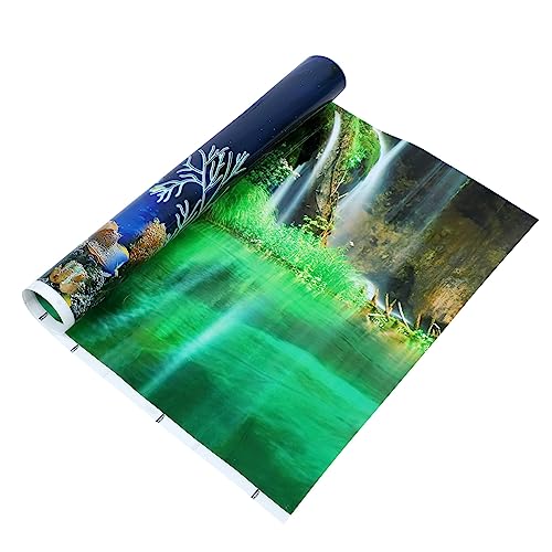 GANAZONO 1 Blatt Aufkleber für Aquarien Aquarium Dekoration Aquarium rückwand Aquarium mit Standschrank Aquarienbild selber Machen Hintergrunddekor für Aquarium Dickfilmpapier von GANAZONO