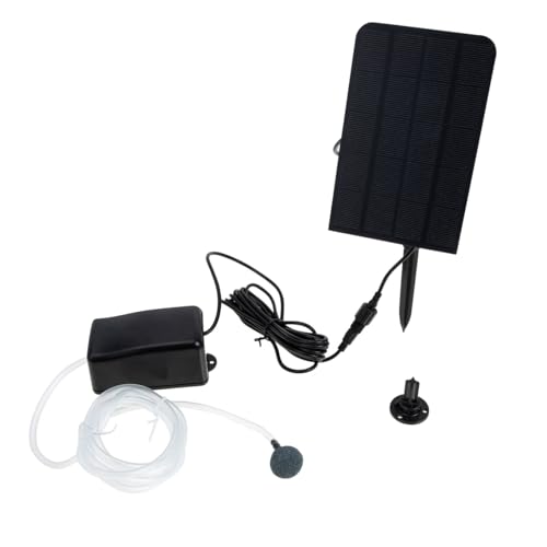 GANAZONO 1 Satz Solare Sauerstoffpumpe Aquariumbelüfter Aquariensprudler Angeln Sauerstoffpumpe Fischbelüfterpumpe Luftpumpe Für Fischbecken Outdoor-Oxygenator Werkzeug Oxygenierung Abs von GANAZONO