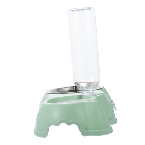 GANAZONO 1 Satz Zubringer Hunde wasserbrunnen Welpe Hundenapf pet Feeder trinkbrunnen fã¼r Katzen katzenfutter Futterspender für Haustiere Futternapf für Haustier Rostfreier Stahl Green von GANAZONO