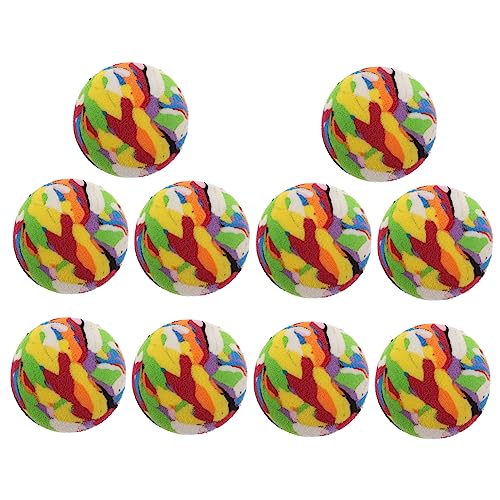 GANAZONO 10St Kugel aus Eva-Schaum Dog Toy hundespielzeuge Katzen Fanartikel katzenspielzeuge cat Toys dogball Katzenball Kauspielzeug lustiges Katzenspielzeug Katzen-Teaser-Ball Camouflage von GANAZONO