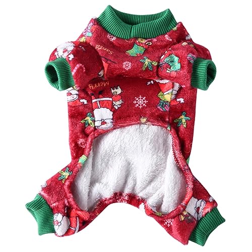 GANAZONO 1Stk Weihnachts-Haustier-Kleidung Kostüme Hund Rentier Kostü Rassen Abs Weihnachts hundepullover Weihnachts-Hundepullover Haustier-Outfit Partykleidung für Haustiere Polyester rot von GANAZONO