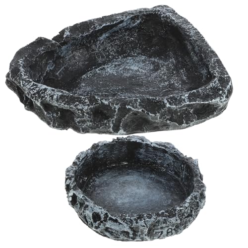 GANAZONO 2 Stück Reptilien Wasser und Futterschale für Schildkröten Schlangen und Eidechsen Praktische Sichere Futter und Wasserversorgung im Terrarium Kleines Design für Einfache GANAZONO 2 Stück Reptilien Wasser und Futterschale für Schildkröten Schlangen und Eidechsen Praktische Sichere Futter und Wasserversorgung im Terrarium Kleines Design für Einfache von GANAZONO