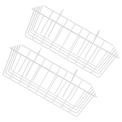 GANAZONO 2St Hasenheu füttern Meerschweinchenkäfig Hundekäfig Hamsterbettwäsche Kaninchenfutter Rattenfalle Kaninchenheuraufe Heuhalter für Hasen Hasenfutter Kaninchenversorgung Eisen Weiß von GANAZONO