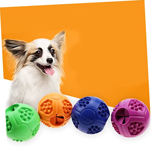 GANAZONO 2St beemysafe pet Dog Toy tschukball Futterball Dogs Toys Werfer Haustier unverwüstlicher Hundeball quietschend Kauer Gummiball Schulungsbedarf von GANAZONO