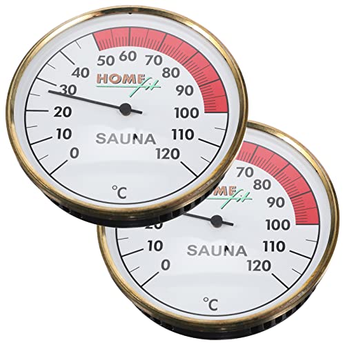 GANAZONO 2st Hygrometer Für Den Innen- Und Außenbereich Werkzeug Haushaltsgeräte Gewächshaus Temperaturanzeige Wandtemperaturanzeige Temperaturüberwachung Sauna Zeiger Thermometer Glas von GANAZONO