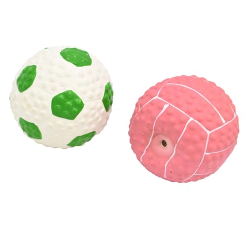 GANAZONO 2st Spielzeugball Bälle Für Hunde Kauer Puzzle- Für Hunde Hundespielzeug Fußball Kauspielzeug Für Hunde Ballspielzeug Für Hunde Interaktives Für Welpen Emulsion von GANAZONO