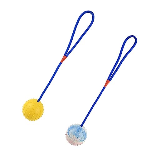 GANAZONO 2st Spielzeugball Für Haustiere Backenzahnspielzeug Für Hunde Zahnputzball Für Hunde Welpenspielzeug Kauspielzeug Für Hunde Gummiballspielzeug Für Hunde Natürliches Gummi von GANAZONO