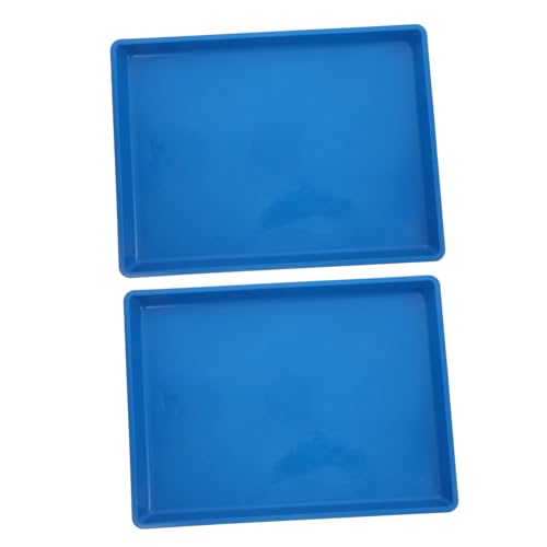 GANAZONO 2st Tablett Für Tierkäfige Vogelkäfig Tablett Hundebox Tablett Sittich Toilettenschüssel Käfigfach Zum Ersetzen Ersatz Für Hundeboxen Töpfchen Für Haustiere Mülleimer Abs Sky-Blue von GANAZONO