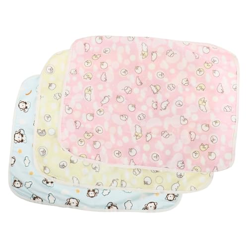 GANAZONO 3St Hamster-PIPI-Pad Hundematte Hamster-Sommer-Kühlmatte Bettdecke nager zubehör Nagetier Zubehör Igel-PIPI-Pad Kaninchen-PIPI-Pad Polyester Faser Plus TPU wasserdicht von GANAZONO