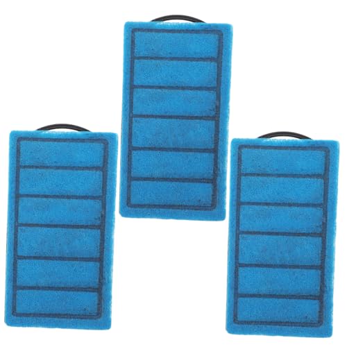 GANAZONO 3St Karbonplatte für Aquariumfilter Fisch Luft Pumpe Teich Tank Aquarienfilter Aquarium Filter Ersatzteile Aquarium Werkzeug interner externer Filter Schwammabdeckung Blue von GANAZONO