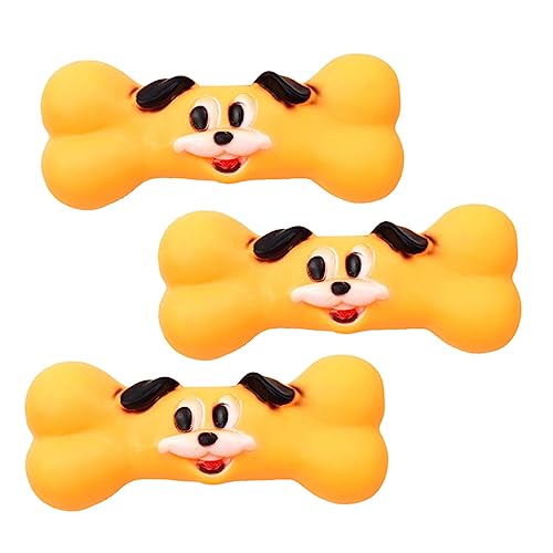 GANAZONO 3St Kauspielzeug für Hunde Hund Graben Hirschgeweih für Hunde Hundepuzzle Kauer pet Supplies Dog Toy Sound- für Haustiere Quietschspielzeug für Hunde Orange von GANAZONO