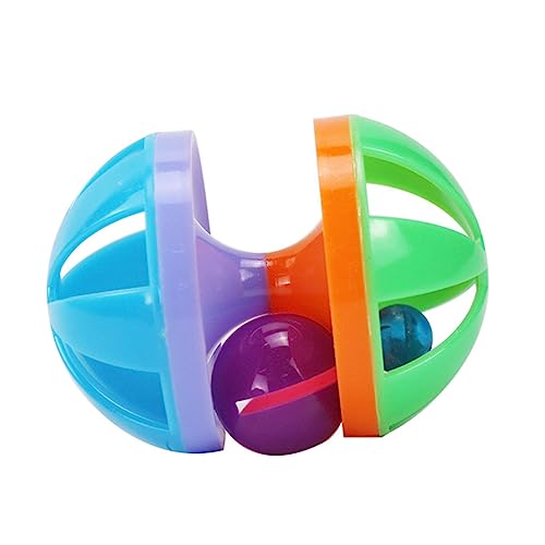 GANAZONO 4 Stück Ballspielzeug für Katzen interaktive Katze Katzenspielzeug zur Bereicherung sankastenspielsachen funnytoys Katzen spielsachen Katzenglocken-Ballspielzeug Pet-Ball- von GANAZONO