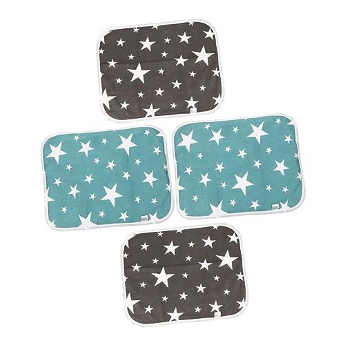 GANAZONO Einstreu Kaninchen 4 Stück Pet Pinkelmatte Liner Heu Hase Kaninchen Hamster Bedding Reusable Pet Pee Mat Hamster Supply Käfigauskleidung Wiederverwendbare Hamstereinstreu Oberfläche Baumwolle von GANAZONO