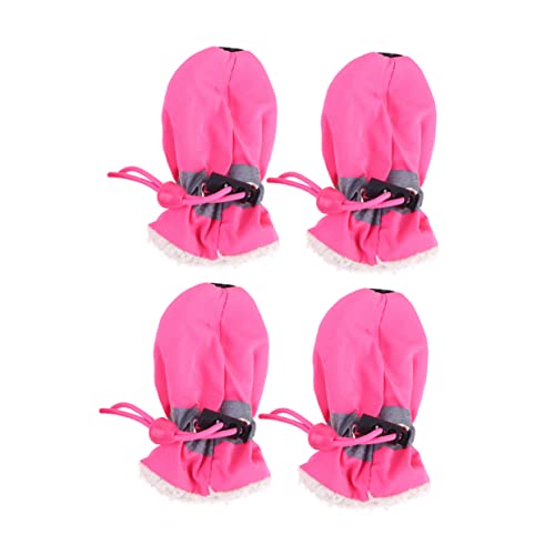 GANAZONO 4-teiliges Set Stiefel Für Hunde Unterlage Nagelknipser Für Hunde Welpen Pads Hundeschermaschinen Für Die Fellpflege Haustier Anti-Schuhe Socken Für Clipper Pfote Rosa von GANAZONO