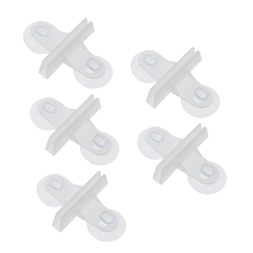 GANAZONO 5st Aquarium Glas Clip Tank Zubehör Für Aquarien Airline Saugnäpfe Für Aquarien Futterspender Aquarienfische Aquarium-Clips Saugnäpfe Für Aquarienschläuche Saugnapf-Clips Abs Weiß von GANAZONO