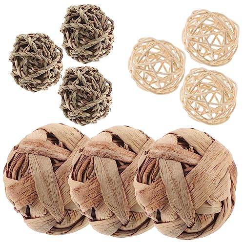 GANAZONO 9Stücke Teiliges Häschen Kauspielzeug aus Naturmaterialien Grasball und Snacks für Meerschweinchen Chinchillas Zubehör zur Beschäftigung und Zahnpflege GANAZONO 9Stücke Teiliges Häschen Kauspielzeug aus Naturmaterialien Grasball und Snacks für Meerschweinchen Chinchillas Zubehör zur Beschäftigung und Zahnpflege von GANAZONO