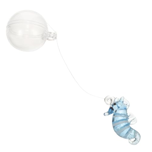 GANAZONO Aquarium Dekoration Fischstand Schwimmende Aquariumdekoration unterwasserwelt Seahorse basteln bastelset Dekorationen für Aquarien Aquarium schwimmende Verzierung Glas Sky-Blue von GANAZONO