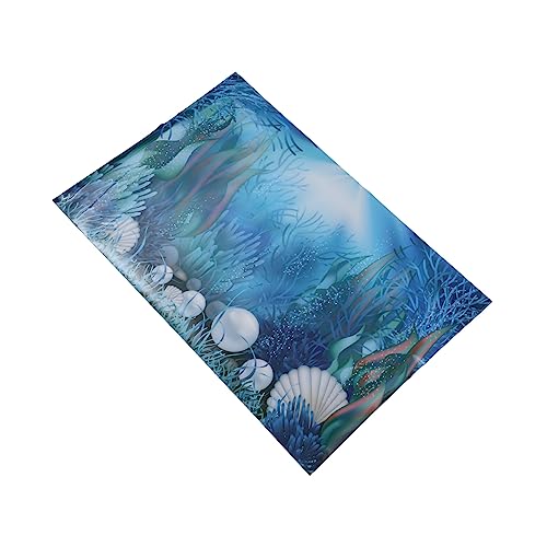 GANAZONO Aquarium Hintergrundpapier Aquarienfische Fischnetz Aufkleber in Schaumform Zubehör Für Aquarien Bausatz Verkaufsstand Schwamm Schildkröte Lebende Aquarienpflanzen Tank Teich von GANAZONO