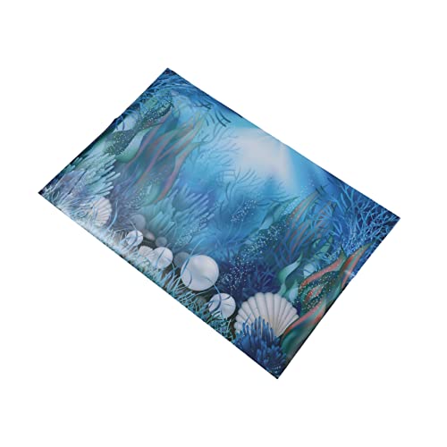 GANAZONO Aquarium Hintergrundpapier Aquarium-Ornamente Hintergrundpapier für Aquarien Aquarium Poster Unterwasserwelt Dekoration selbstklebendes Aquarienbild Panzerhintergrundaufkleber von GANAZONO