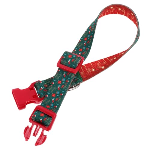 GANAZONO Blinkendes Hundehalsband Weihnachtshalsband für Haustiere Hundehalsbänder große Rassen Weihnachten hundehalsband weihnachtsdeko verstellbares Hundehalsband Welpenhalsband Polyester von GANAZONO