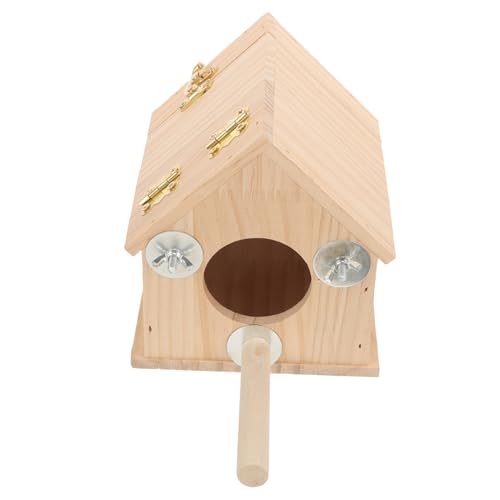 GANAZONO Holznest Zuchtbox Shotet Cockatiel Nistbox Vogel Nest Zuchtschachtel von GANAZONO