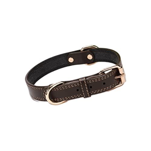 GANAZONO Hund hundekragen hundehalstuch Dog Collars Einstellbares Dog hundehalsband für Hund Zubehör großes Hundehalsband aus für Haustier Coffee von GANAZONO