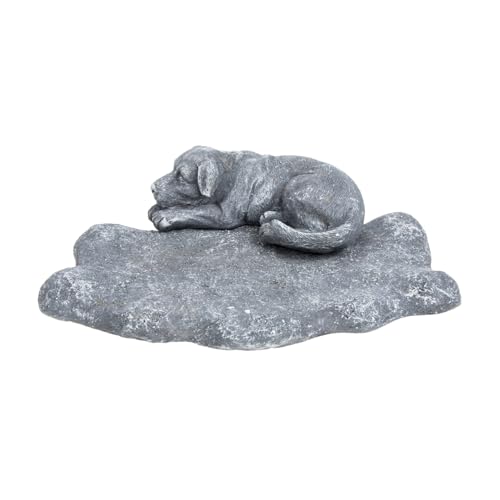 GANAZONO Hunde-Haustier-Gedenksteine Hundedenkmal Windhund Hunde-Beileids-Bilderrahmen Ziege Friedhof hundegrabstein Dog Statue Hundegedenkstein für Garten Gedenksteine ​​für Tiere Harz von GANAZONO