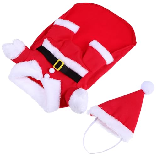 GANAZONO Hunde-Santa-Kostüm Hunde-Party-Cosplay-Kostüm Weihnachtsmann Hundekleidung Verkleiden Kaltes Wetter Haustier-Hundemantel Hunde-Weihnachtskleidung Größe XL von GANAZONO