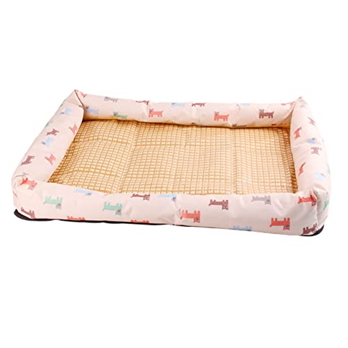 GANAZONO Hundebett Matte Hundehütte Hundebox Matte Coole Matte Für Hunde Outdoor-kühlmatte Für Hunde Katzenzwinger Im Freien Hundebetten Hund Kühlmatte Kühldecke Für Hunde Welpenmilch Brown von GANAZONO