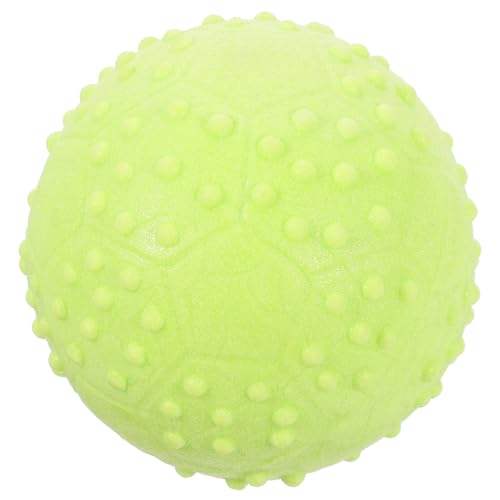 GANAZONO Hundespielzeugball Hundezähne quietschend Kauspielzeug für Hunde Hundewerfer Interactive Dog Toys interaktiver hundeball Hundespielzeug für kleine Hunde Mahlkugel Gummi Light Green von GANAZONO