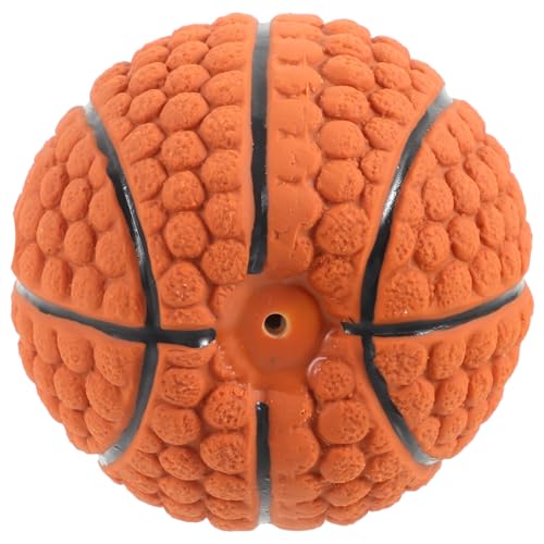 GANAZONO Hundespielzeugball Kauspielzeug Für Hunde Hundewerfer Quietschende Tennisbälle Für Hunde Interaktives Hundespielzeug Hund Schnüffeln Hundespielzeug Zur Bereicherung Zäh Brown Gummi von GANAZONO