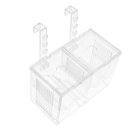 GANAZONO Isolationsbox für Aquarien züchten Tank Käfig Netz Panzer Aquarium Isolationsbox Fischzuchtbox für Isolation Brutinkubatoren für Aquarien Fischaufzuchtboxen Acryl Transparent von GANAZONO