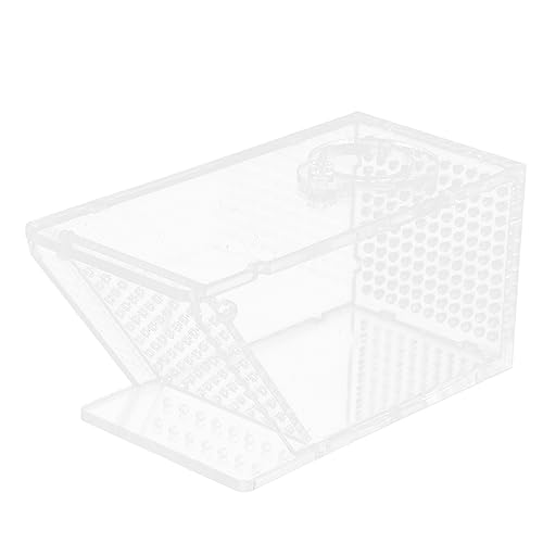 GANAZONO Kasten Krabbenbox für Aquarien Trinkbrunnen für Haustiere Tank Container Krabbenfalle Aquarium Krabbenfänger praktischer Krabbenfangkoffer tragbarer Krabbenfänger Transparent von GANAZONO