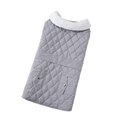 GANAZONO Kleidung für Haustiere Hund Conditioner Hundebetten groß Jacken Hundejacke groß hundemantel Dog Raincoat Stilvolles Hundekostüm wasserdichte Welpenkleidung Polyester Light Grey von GANAZONO