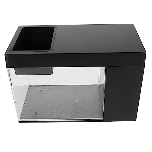 GANAZONO Mini-Aquarium- Selbstzirkulierendes Ökologisches Betta-Aquarium-kit Desktop-Aquarium für Das Home Office von GANAZONO