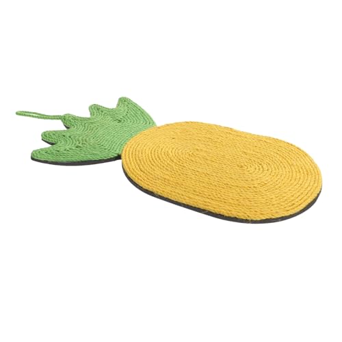 GANAZONO Sisal Katzen Griff interaktives katzenspielzeug Interactive cat Toy katzenkratzbaum Katze kratzmatte Katzenkratzer Sisal Katzen-Kratzunterlage Kätzchenspielzeug Sisalseil Yellow von GANAZONO